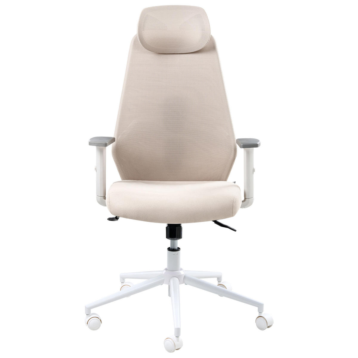 BÜROSTUHL Beige Oryn - Beige, Textil (71/111/65cm) - Beliani