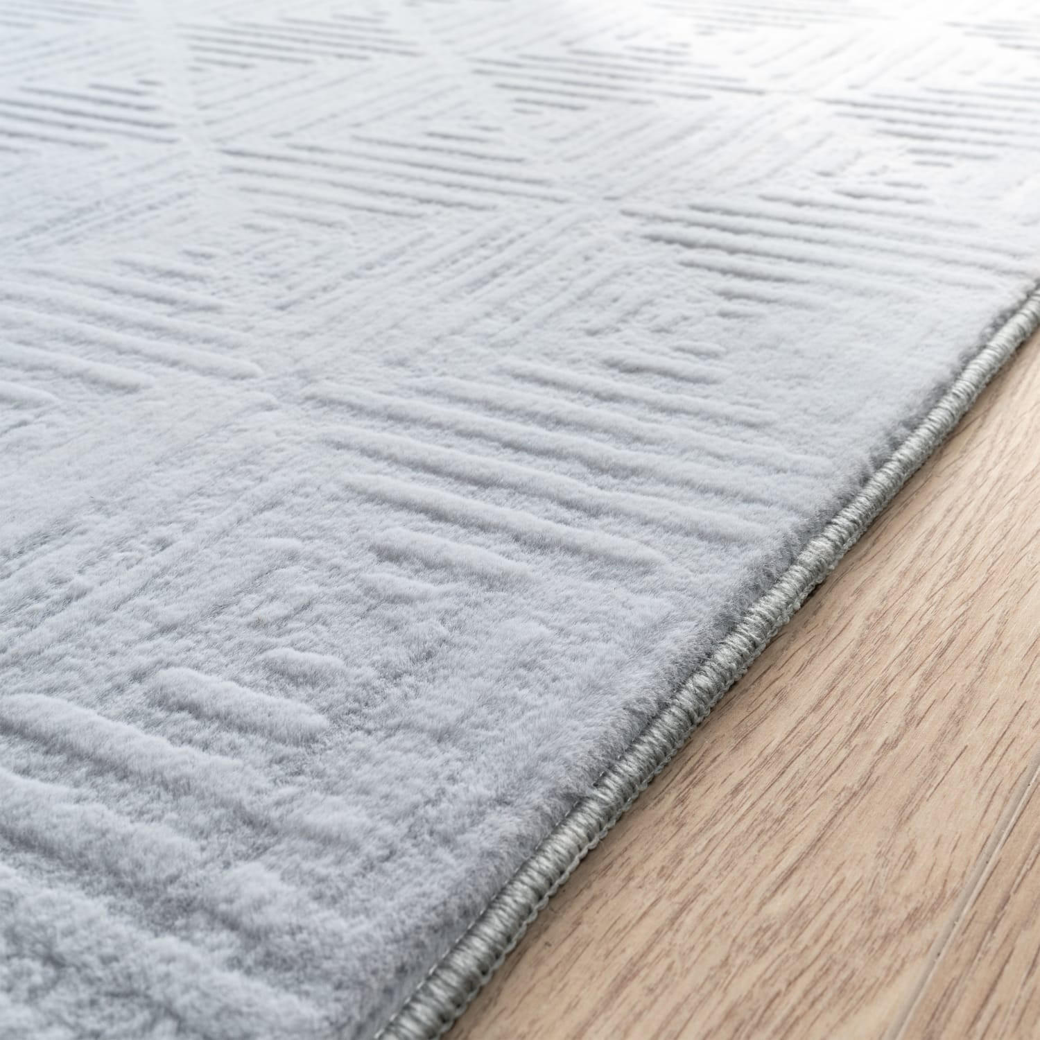 TT Home Flachwebeteppich Grau 60x100 cm