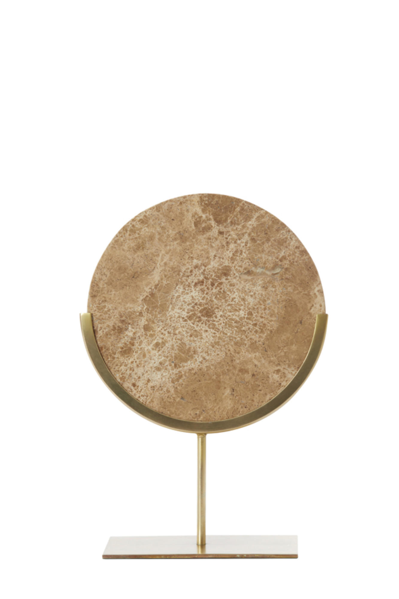 ORNAMENT Moreno Braun Ø25,5/38,5 cm - Hellbraun, Metall (10/38.5/25.5cm) - Light & Living