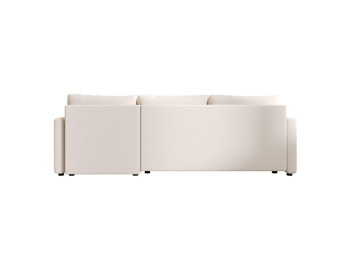 ECKSOFA MOS L BIS Cosmic 10 Rechts mit Schlaffunktion - Beige, Textil (220/143cm) - Bedante
