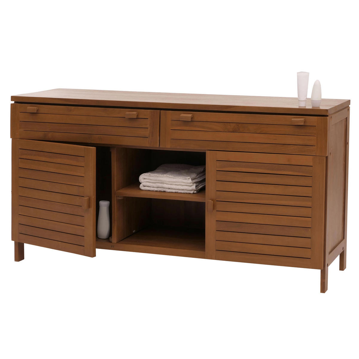 WASCHBECKENUNTERSCHRANK Braun - Braun, Holz (150/80/40cm) - MCW