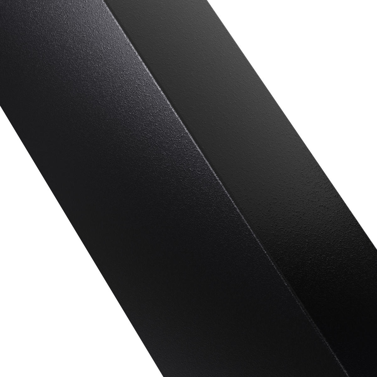 TISCHBEIN eckig 120/68/71 cm Metall Schwarz - Schwarz, Metall (120/71/68cm) - CLP