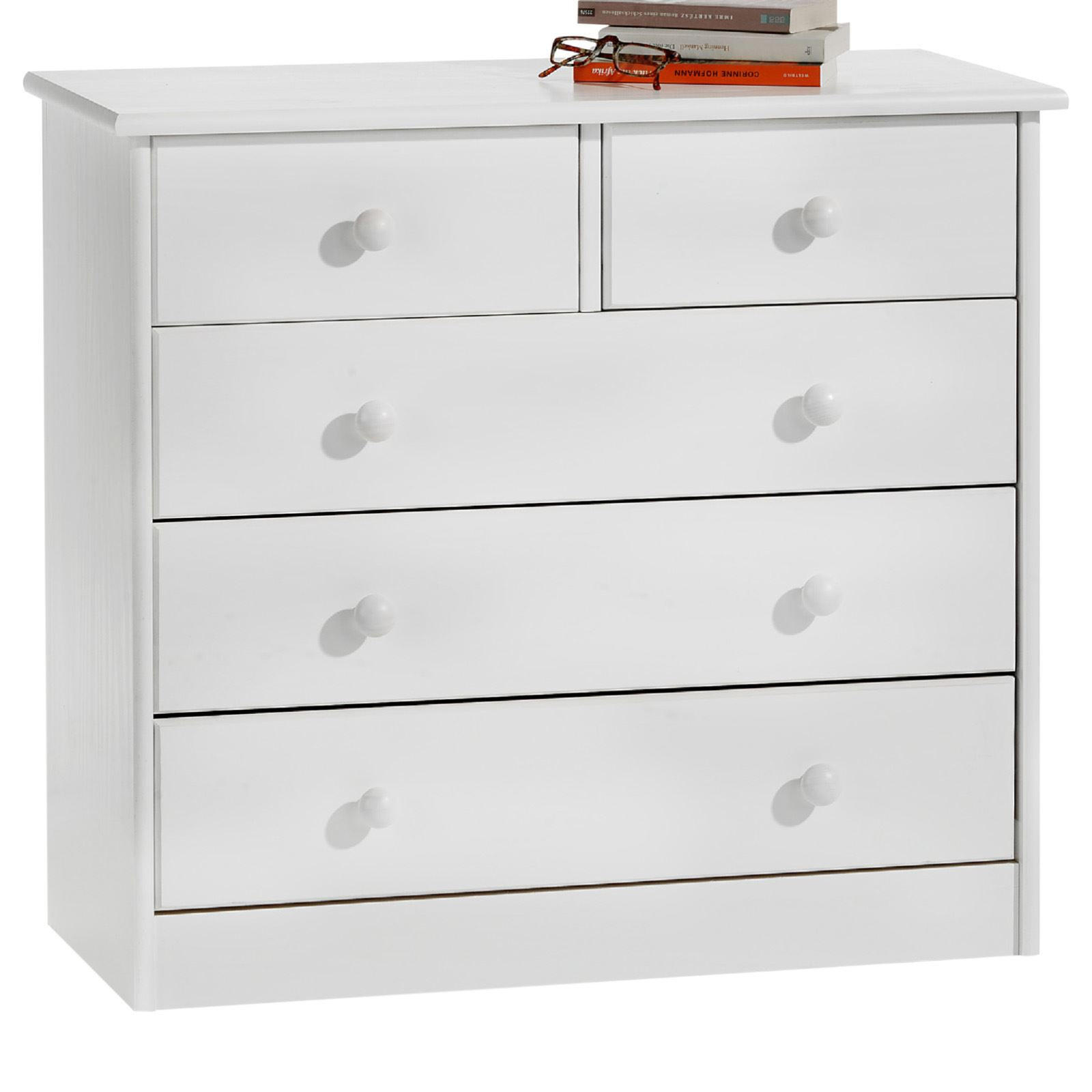KOMMODE RONDO - Weiß, Holz (79/74/35cm) - IDIMEX
