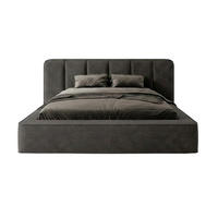 POLSTERBETT BEJO 180x200 cm, Anthrazit - Anthrazit, Textil (200/180cm) - Fedve
