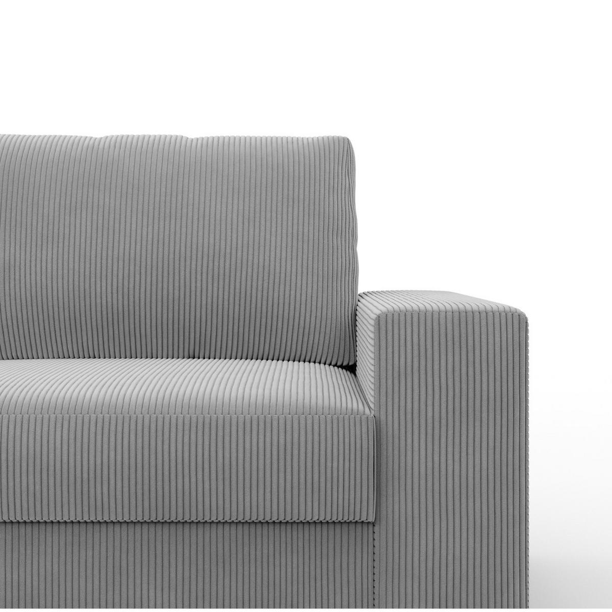 ECKSOFA MIT SCHLAFFUNKTION VELANO Grau - Grau, Textil (231/287cm) - Mebligo
