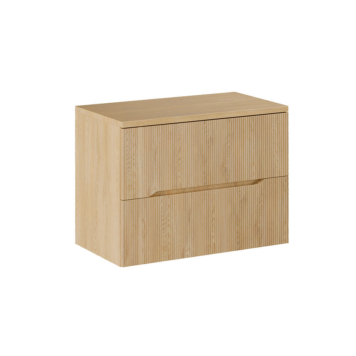 WASCHTISCHUNTERSCHRANK 80.6cm Isaline Helle Eiche - Braun, Holzwerkstoff (80.6/59/46cm) - Petits-meubles