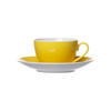 KAFFEETASSE MIT UNTERTASSE Doppio Gelb 200 ml - Gelb, Keramik (16/8/16cm) - Ritzenhoff Breker