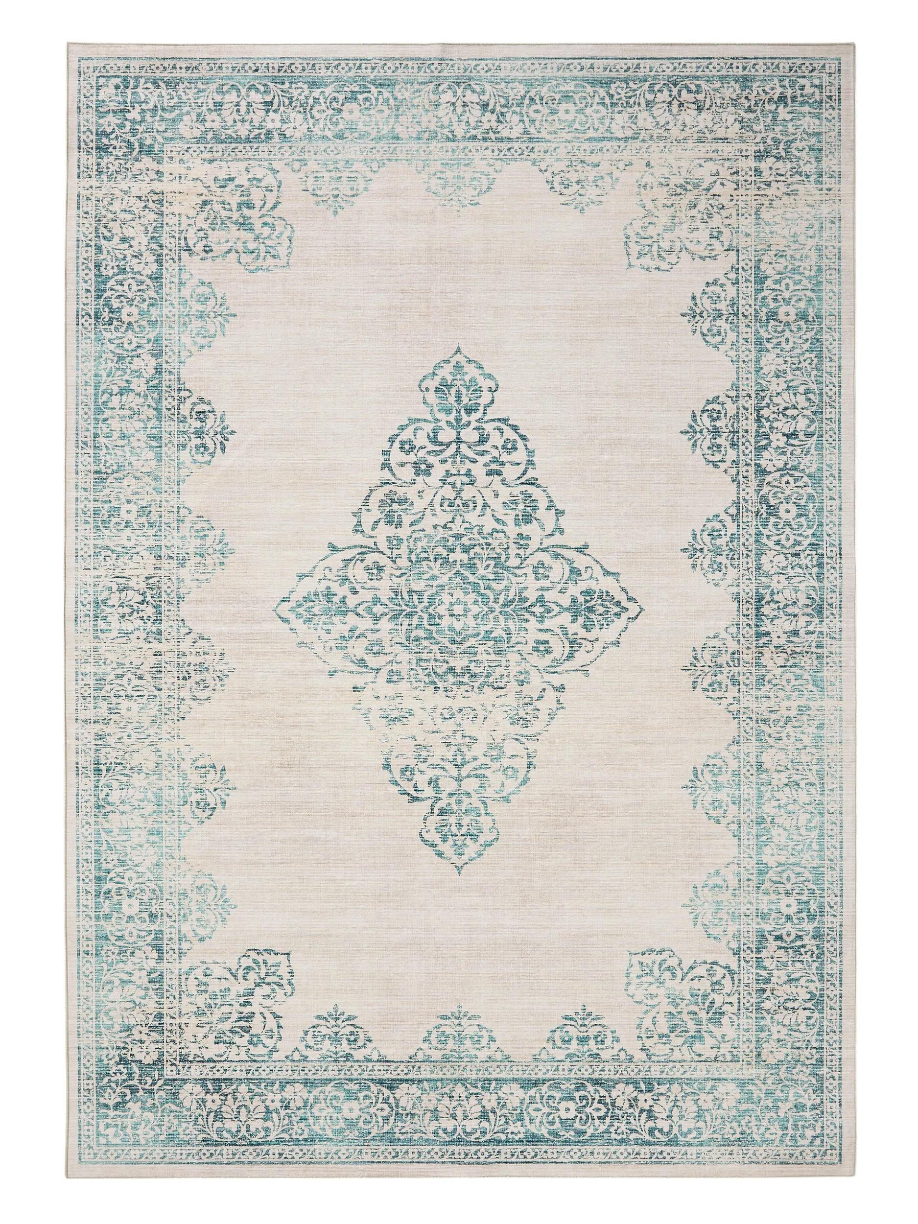 TEPPICH Laury Türkis 160x230 cm - Türkis, Kunststoff/Textil (160/230cm) - benuta Pop