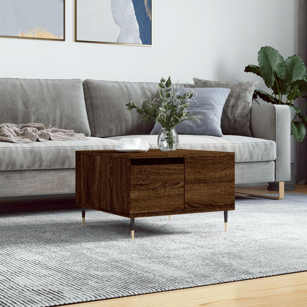 COUCHTISCH Braun Eichen-Optik 55x55x36,5 cm Holzwerkstoff - Braun, Holzwerkstoff (55/55/36.5cm) - furnicato