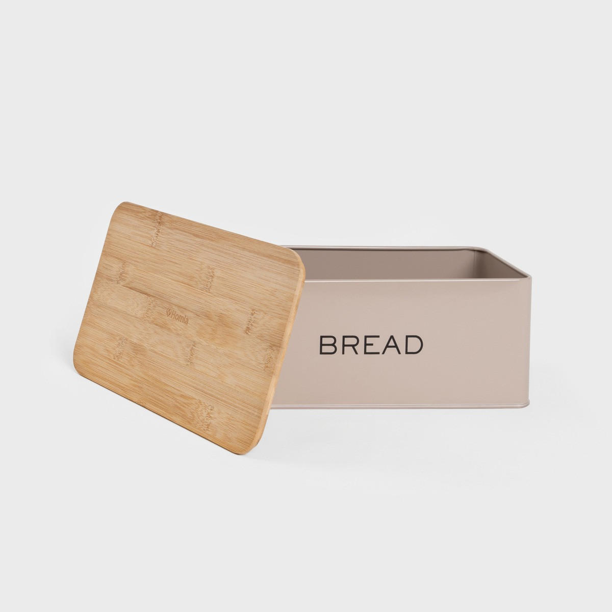 BROTKASTEN Kine taupe 30/18 cm - Taupe, Metall (18/12/30cm) - Homla