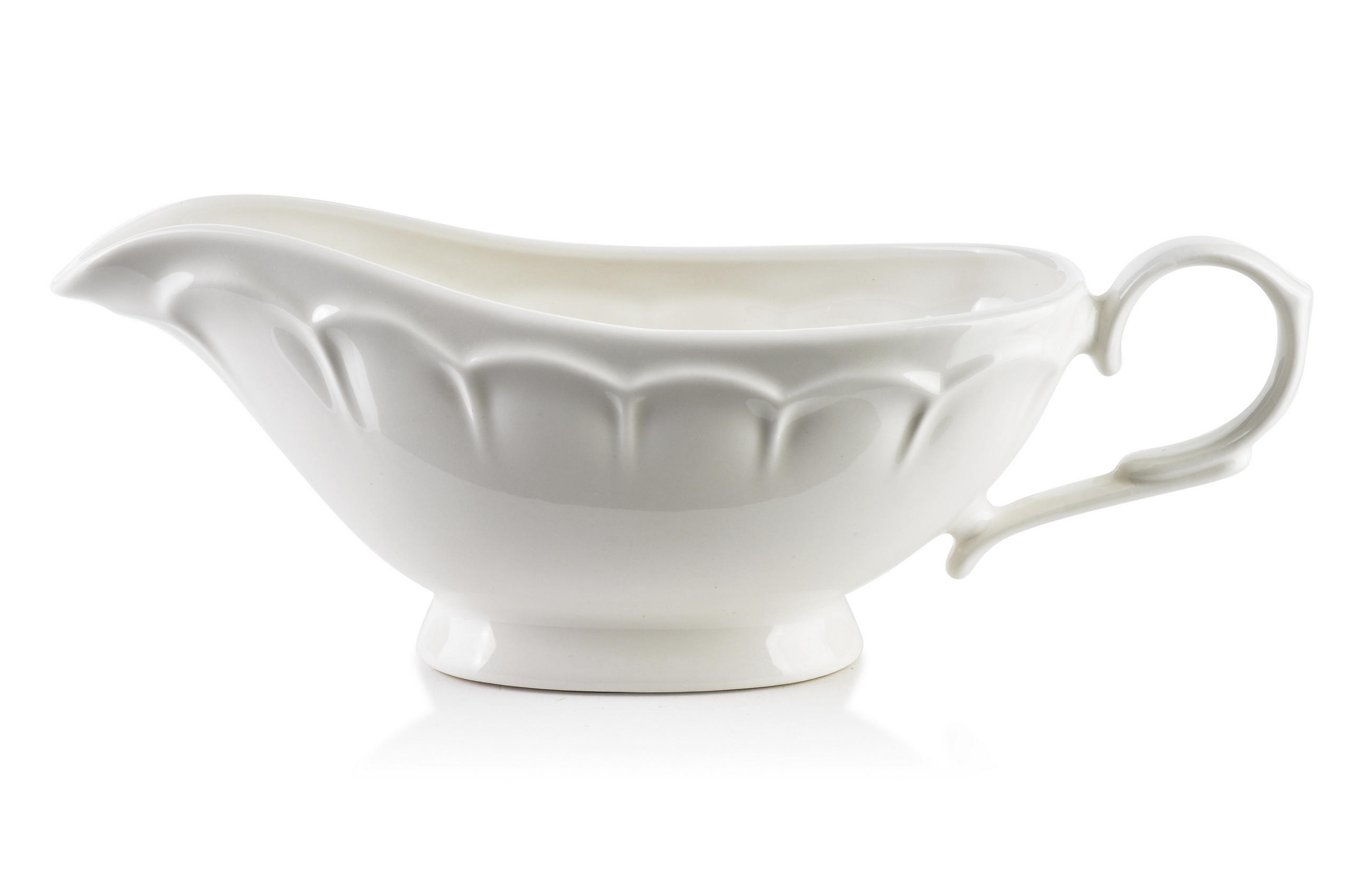 SAUCIERE Hella Weiß 22.4/18.5/7 cm Keramik - Weiß, Keramik (18.5cm) - Mondex
