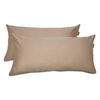 KISSENHÜLLENSET Ella - Baumwollsatin - 2-teilig - 40 x 80 cm - Cappuccino - Cappuccino, Textil (40/80cm) - SCHIESSER