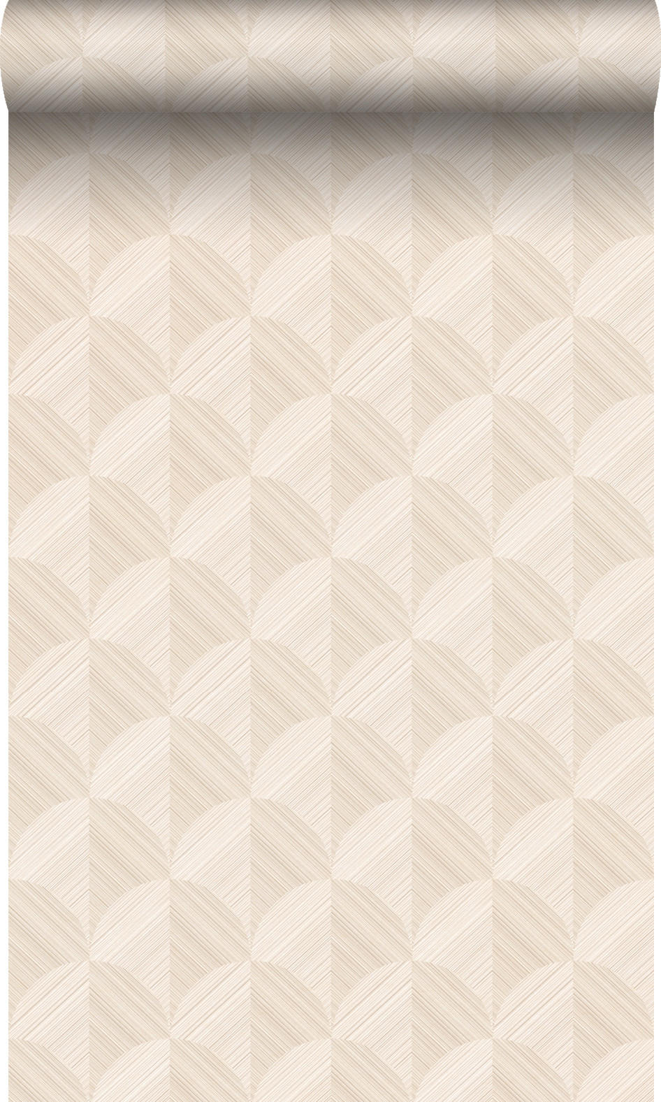 TAPETE 3D Muster 50 x 900 cm - Beige, Papier (50/900cm) - Origin Wallcoverings