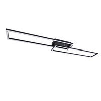 LED-DECKENLEUCHTE Marbut 102.5/18.5/7.3 cm - Schwarz, Metall (18.5/102.5/7.3cm) - Nettlife