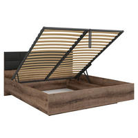 BOXSPRING POSTELJA 180/200 Romane Les - rjava, leseni material (180/200cm) - Petits-meubles