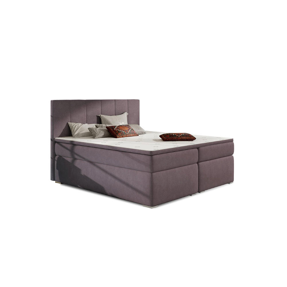 BOXBETT Bolero Bonellfederkern inkl - Dunkelrosa, Holz/Holzwerkstoff (160/200cm) - Best For Home