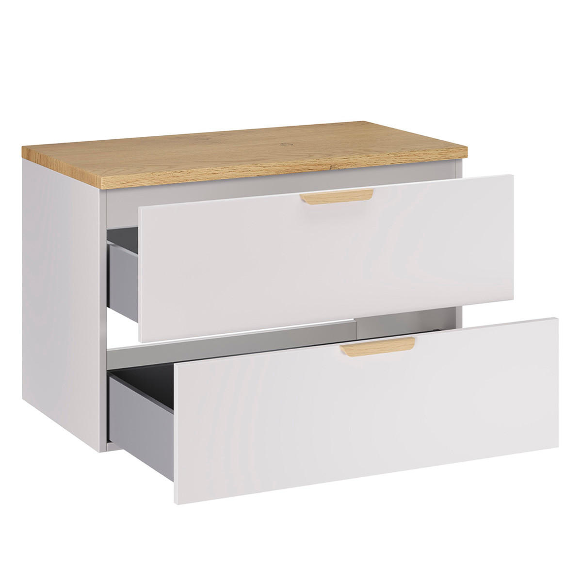 Petits-meubles WASCHTISCHUNTERSCHRANK Weiß 81cm × 47cm × 50cm