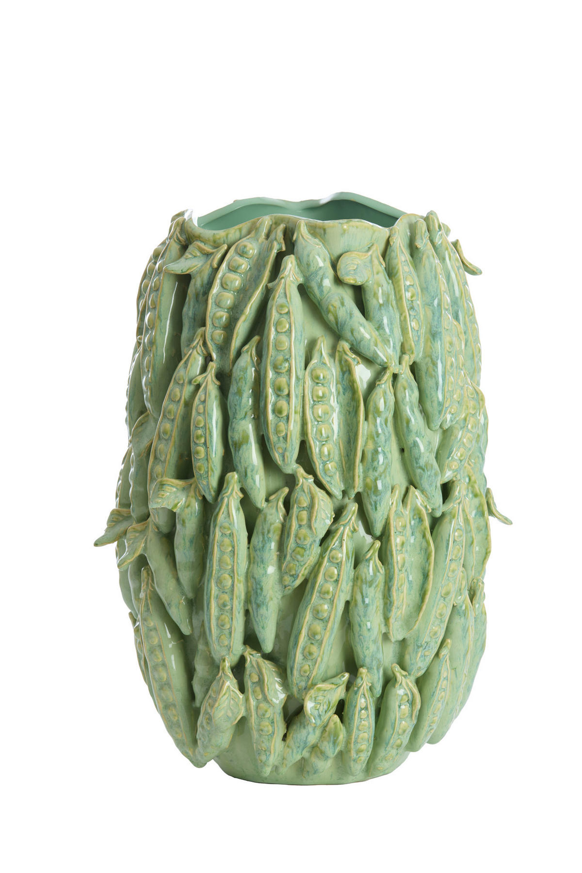 VASE Faba Grün Ø31,5/45 cm - Grün, Keramik (45cm) - Light & Living