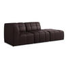 ECKSOFA Rechts Kunstleder Violett - Pflaume/Schwarz, Holzwerkstoff/Kunststoff (240/90cm) - Makamii