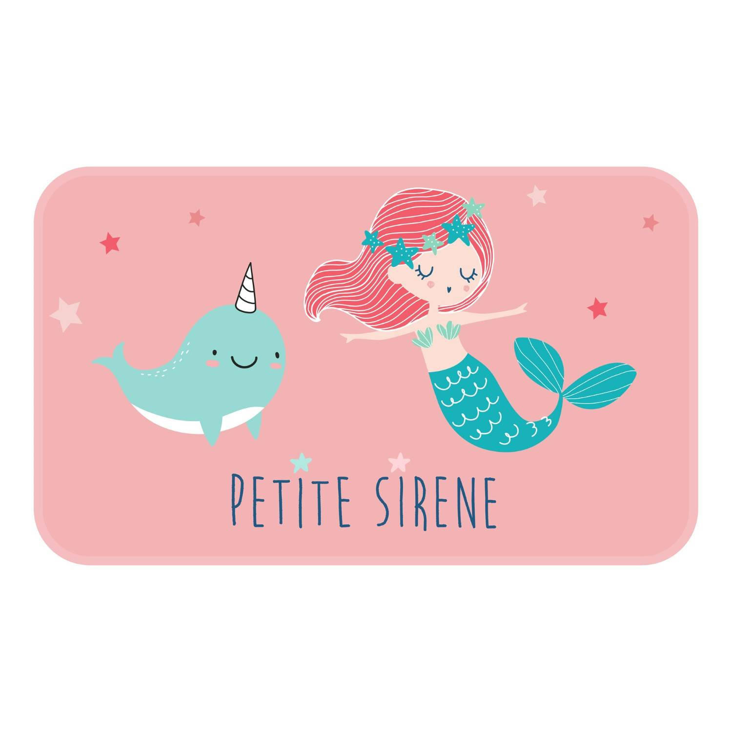 KINDERTEPPICH 45/75 cm Petite Sirena - Rosa, Textil (45/75cm) - Douceur d´intérieur