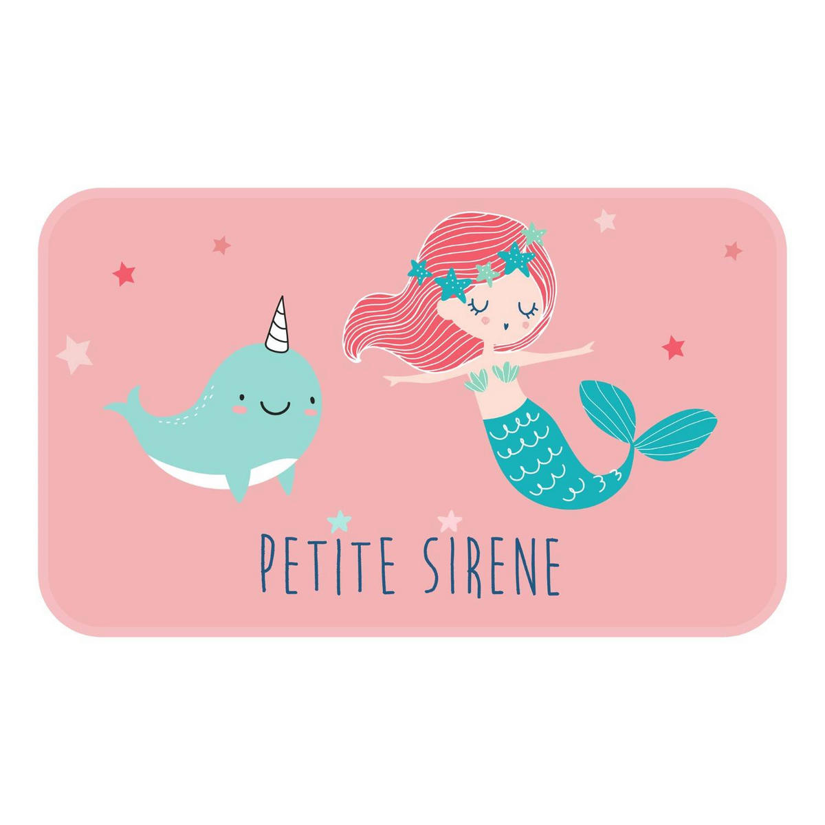KINDERTEPPICH 45/75 cm Petite Sirena - Rosa, Textil (45/75cm) - Douceur d´intérieur