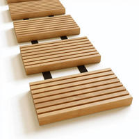 ROLLWEG Garten Holz THEO 25cm Breit Gartenweg Ausrollen - Braun, Holz (250/25/2.7cm) - DELUKE