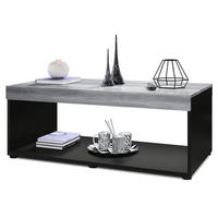 COUCHTISCH Pure Tischplatte und Blenden in Avola-Anthrazit - Anthrazit, Holzwerkstoff (58/104/40.5cm) - Vladon