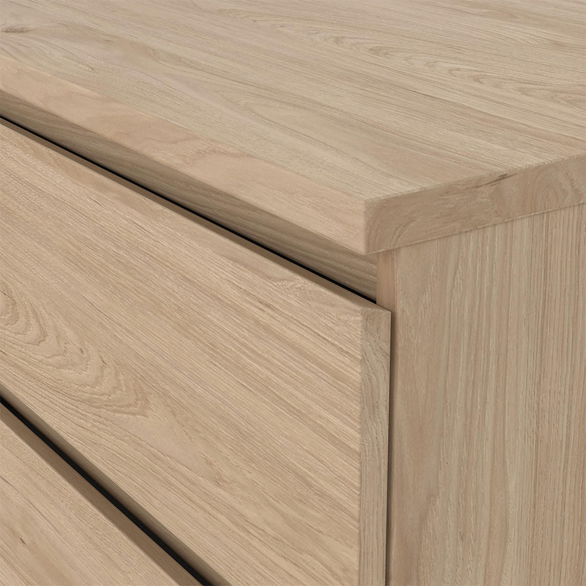 KOMMODE, Naia, Eiche, Holzwerkstoff, 154 x 50 x 68 cm - Eichefarben, Holzwerkstoff (154/68/50cm) - ebuy24