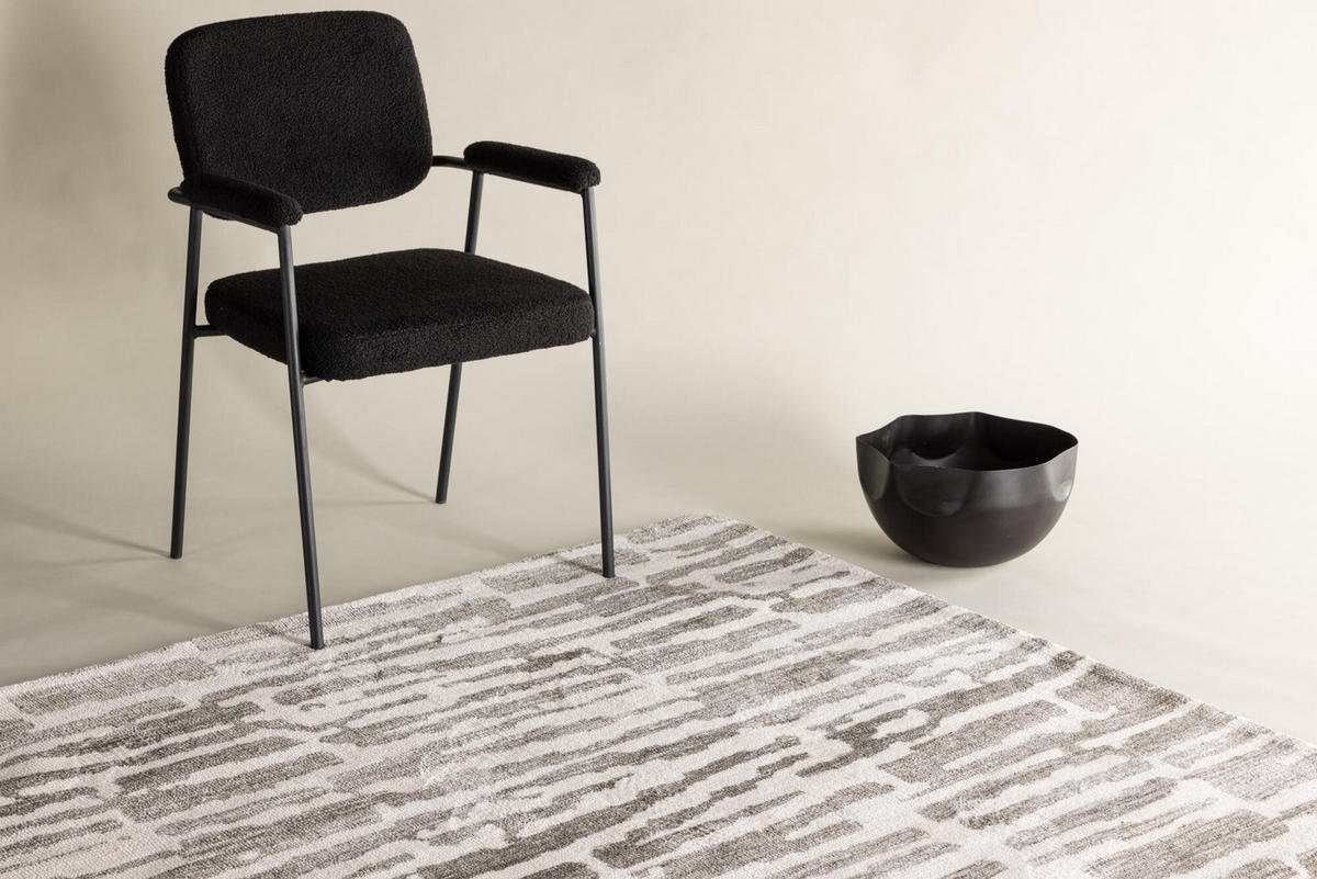 WOHNZIMMERTEPPICH MILOS Grau 160x230x2 cm - Grau, Textil (160/230cm) - FURNLUX