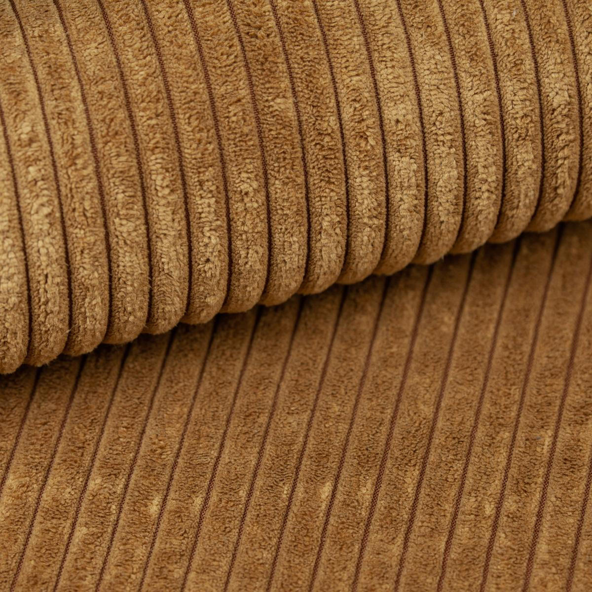 BETTSOFA MOSINE Gelb Kordstoff mit Schlaffunktion - Hellbraun/Gelb, Textil (281/87/98cm) - MASSENO