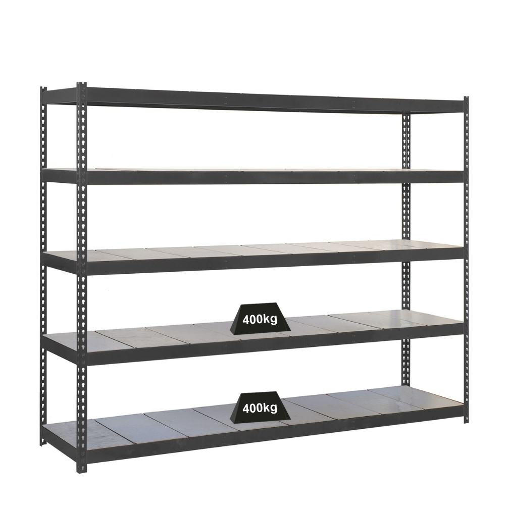 SCHWERLASTREGAL METAL YETI FIVE | HxBxT 200x180x60cm | Fachlast 400kg | Anthrazit - Anthrazit, Metall (180/200/60cm) - PROREGAL