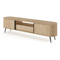 TV-LOWBOARD 195 Delano cm mit Schublade, Eiche Cremona - Eichefarben, Holz (196/51/40cm) - Emporius