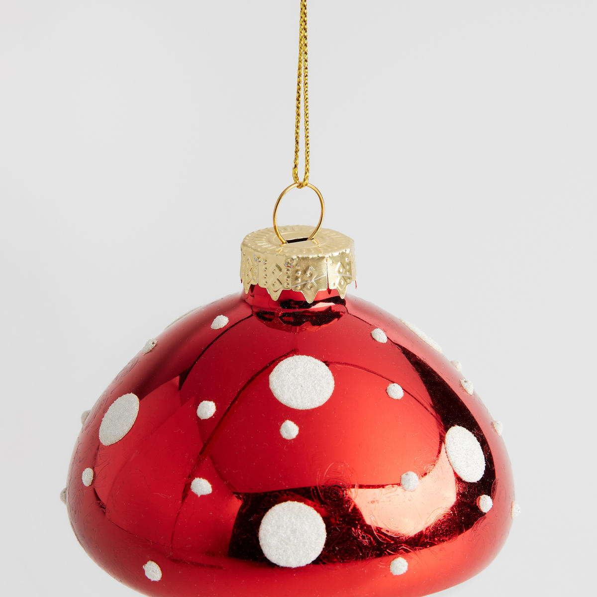 GLASKUGEL Manito, rot, 11 x 8 cm, Dekorative Weihnachtsdeko - Rot, Glas (8/11/8cm) - home&you