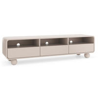TV-SCHRANK Kaschmir ALBI Auf Runden Beinen 180 cm - Ecru, Holzwerkstoff (180/44/39cm) - Sepro Meble