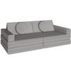 SPIELSOFA Lilly,stapelbar,grau - Grau, Textil (160/56/80cm) - tectake