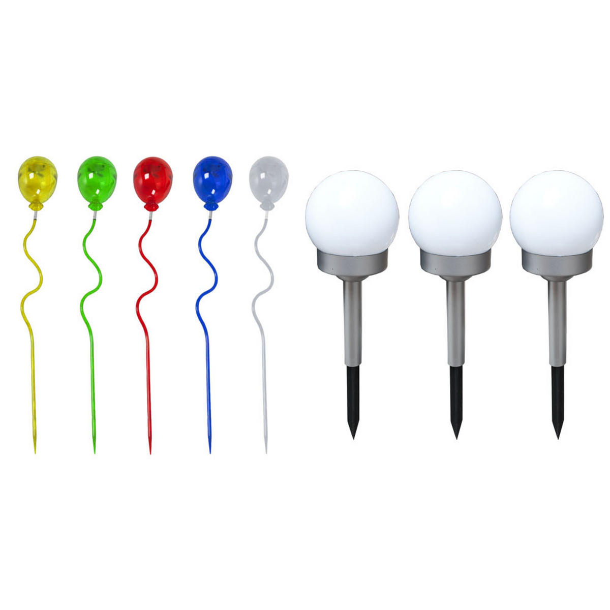 LED AUSSENLEUCHTE Silber Spritzwassergeschützt - Silberfarben, Kunststoff (8.5/8.5/60cm)