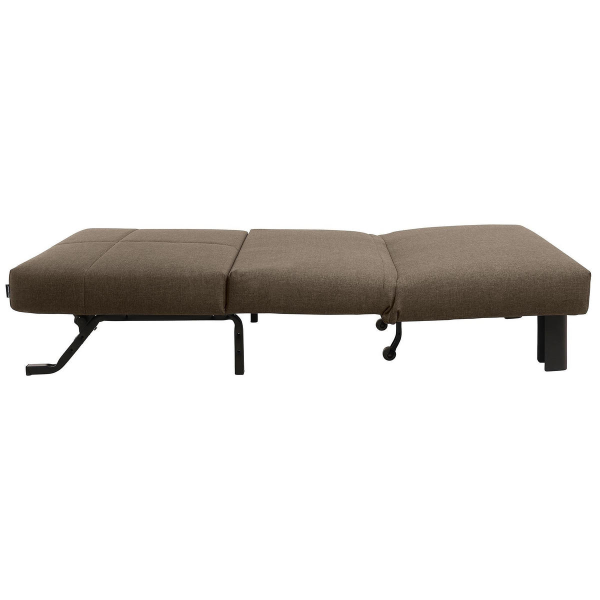 FALTSESSEL Kalomira Bezug Flachgewebe Metall schwarz / sahara - Sahara, Kunststoff (100/85/85cm) - 58aufmkessel
