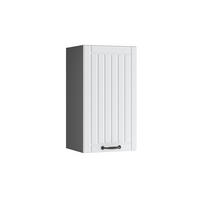 HÄNGESCHRANK Fame-Line Weiß Landhaus 40 cm - Anthrazit/Weiß, Holzwerkstoff (40/72/34.1cm) - Vicco