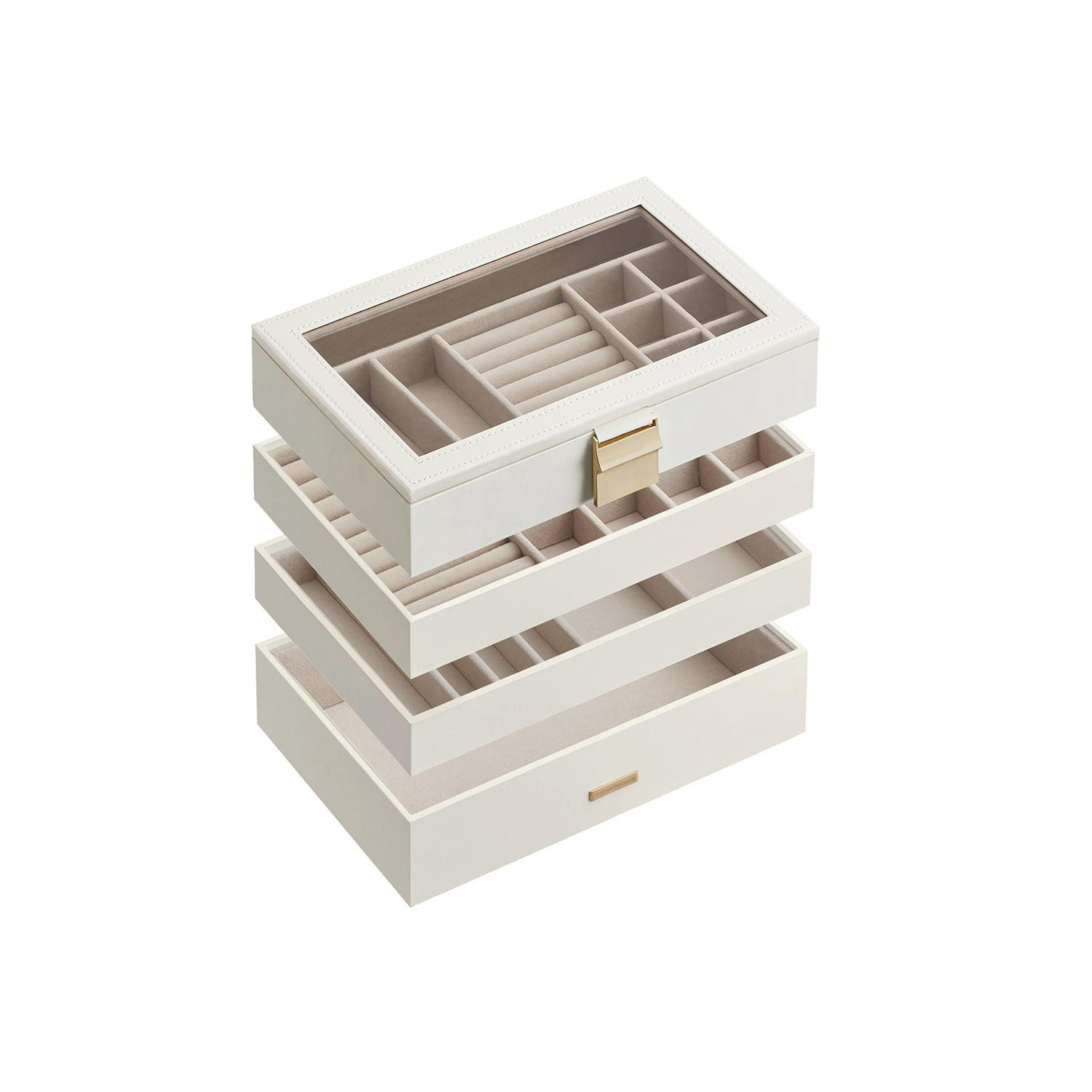 SCHMUCKKÄSTCHEN MOGADISHU - Weiß, Holzwerkstoff (28/18.3/17cm) - Hansiro