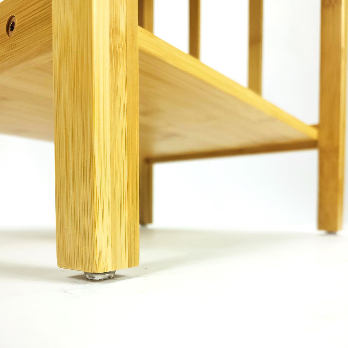 BEISTELLTISCH Bambus Naturfarbe mit Schublade 40/35/60 cm - Naturfarben, Holz (35/40/60cm) - Begryf