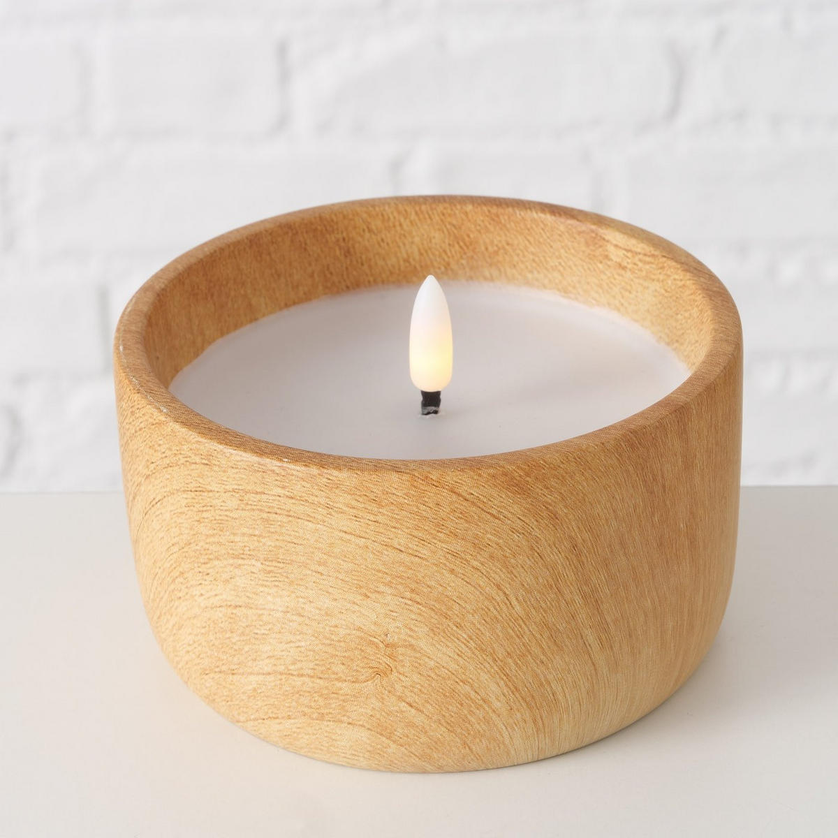 WACHSKERZE LED Yuna 8 cm - Beige, Paraffin (12/12/8cm) - Boltze Home