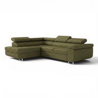 ECKSOFA Jade Mit Schlaffunktion - Grün, Holzwerkstoff/Textil (202/275cm) - Fun Möbel