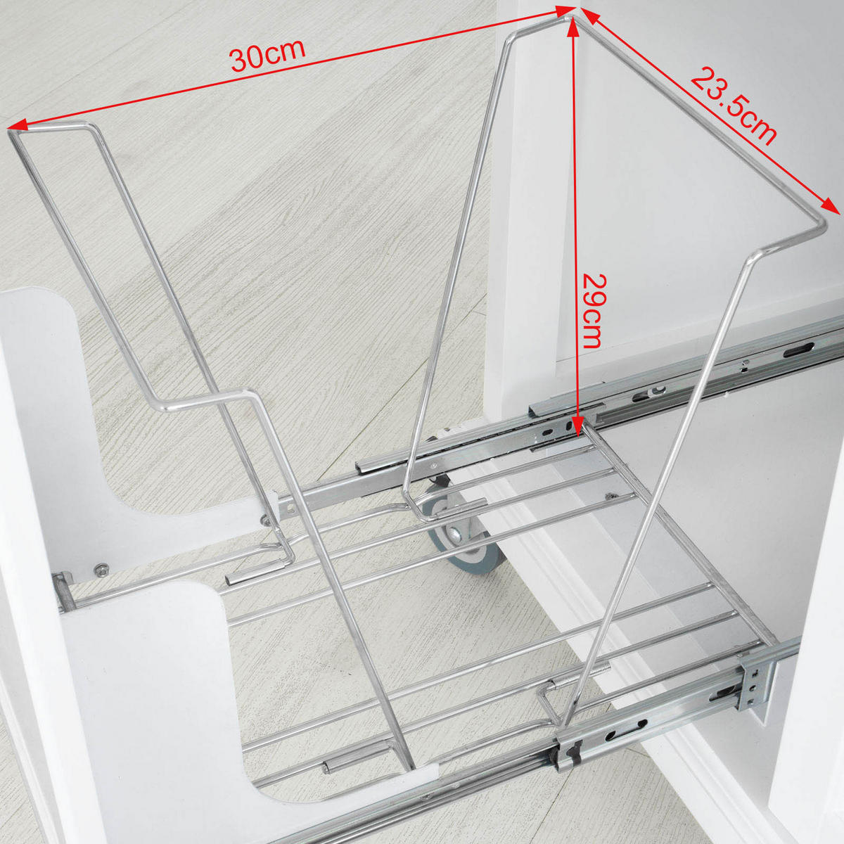 KÜCHENINSEL rollbar Weiß - Weiß, Holz/Holzwerkstoff (107/95/49cm) - SoBuy