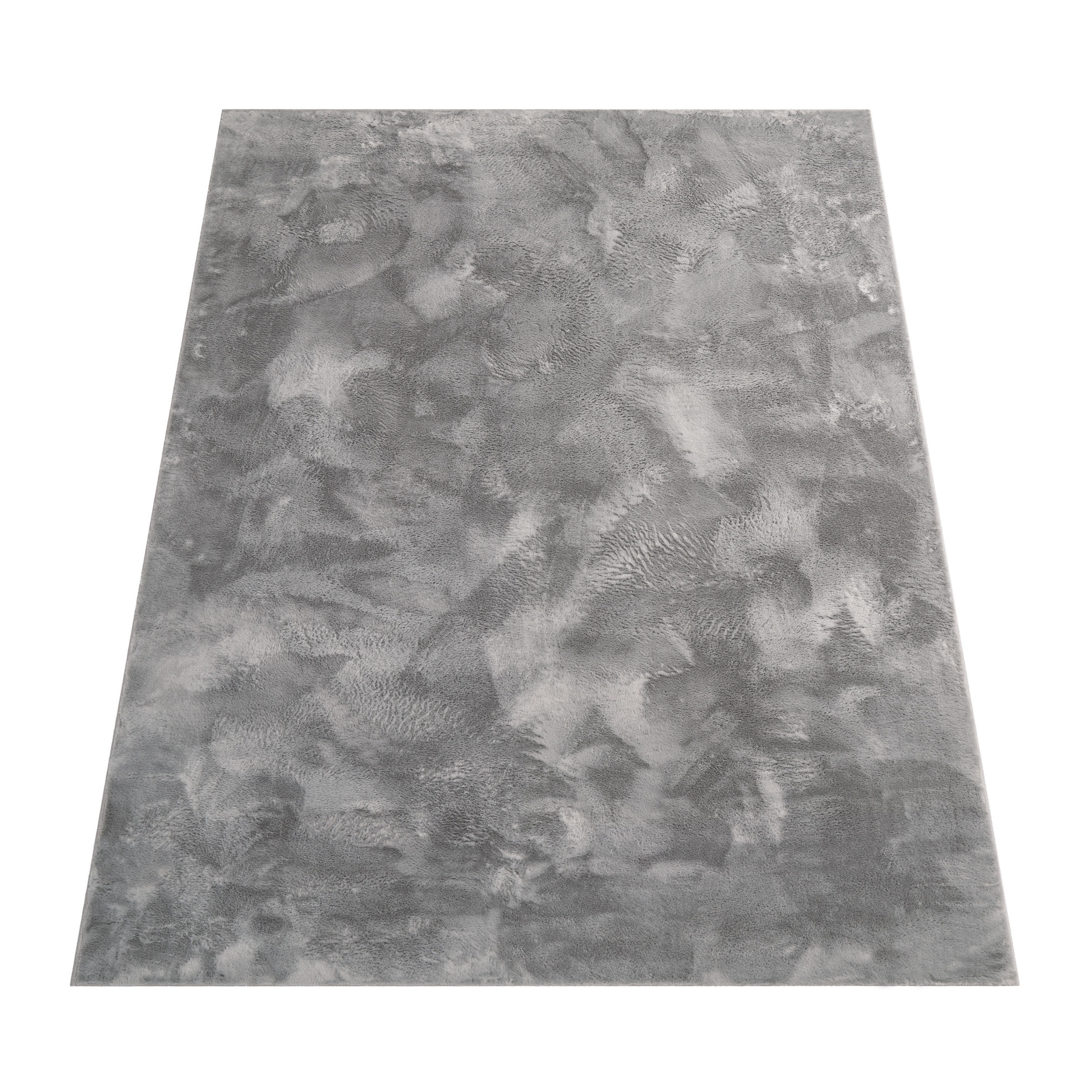 Paco Home Hochflorteppich Anthrazit 160x230 cm