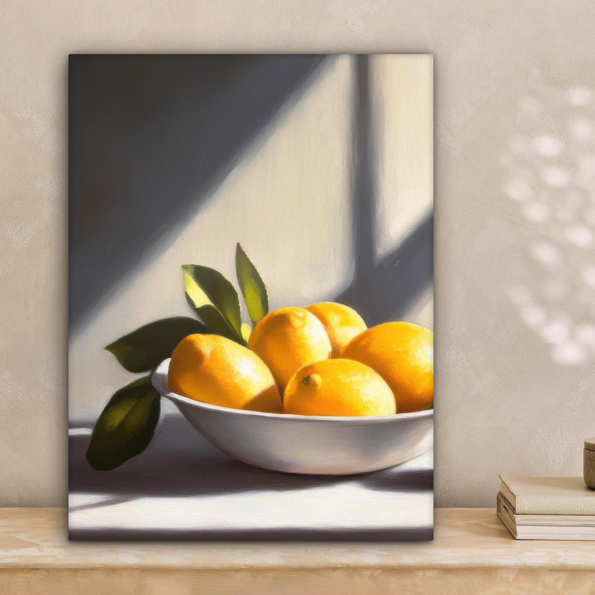 LEINWANDBILD Zitronen - Stilleben - Gelb 30x40 cm - Gelb, Textil (30/40cm) - MuchoWow