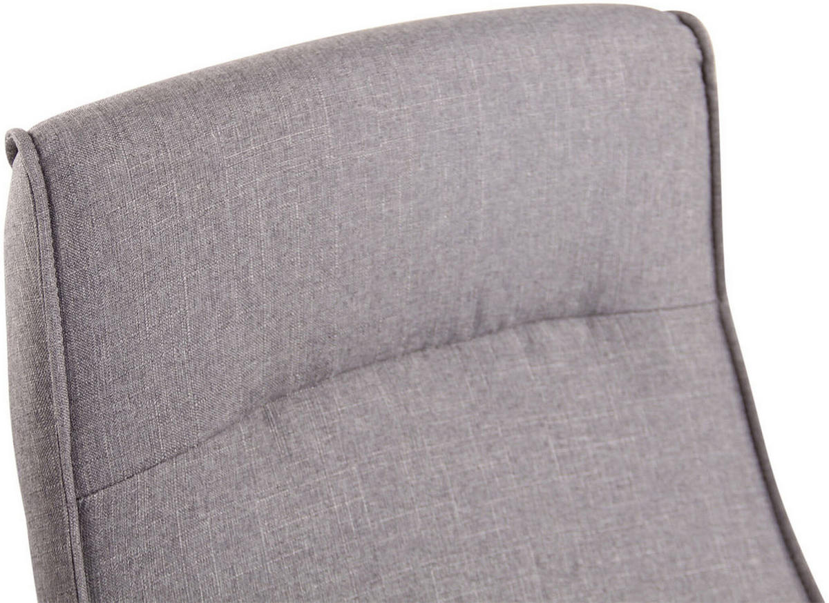 BÜROSTUHL Portofino, Stoff Grau - Grau, Textil/Metall (63/124/72cm) - TPFLiving