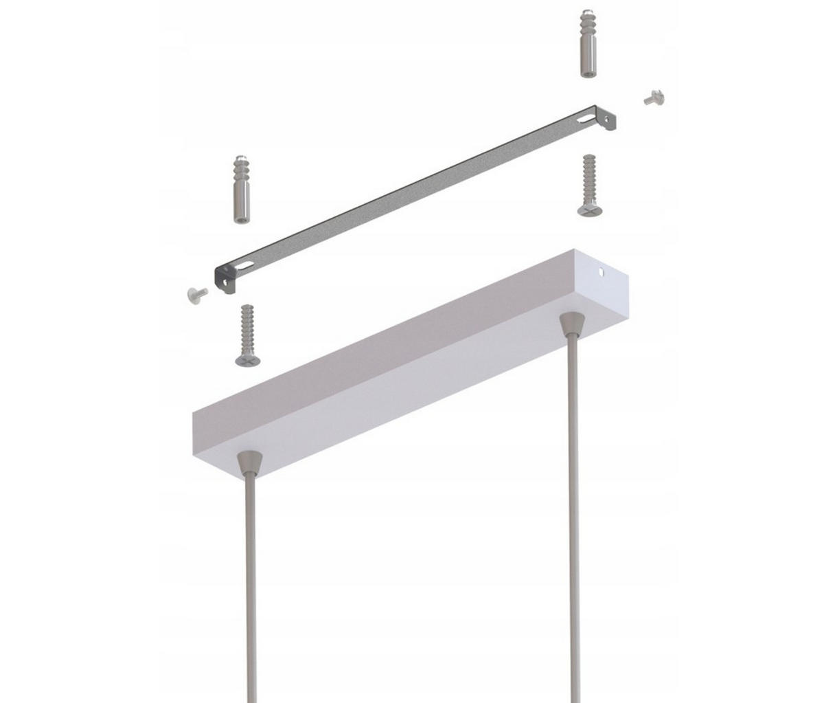 PENDELLEUCHTE ECRU II - Beige/Goldfarben, Glas/Metall (32/14/100cm) - kiki design