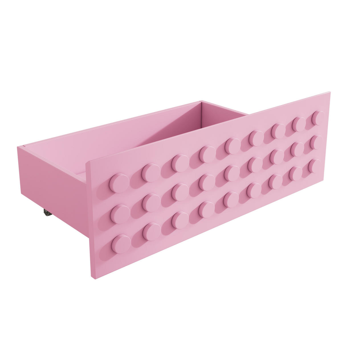 KINDERBETT 90/200 cm Rosa aus Holz mit Schublade und Lattenrost - Rosa, Holz (90/200cm) - Flora Grace