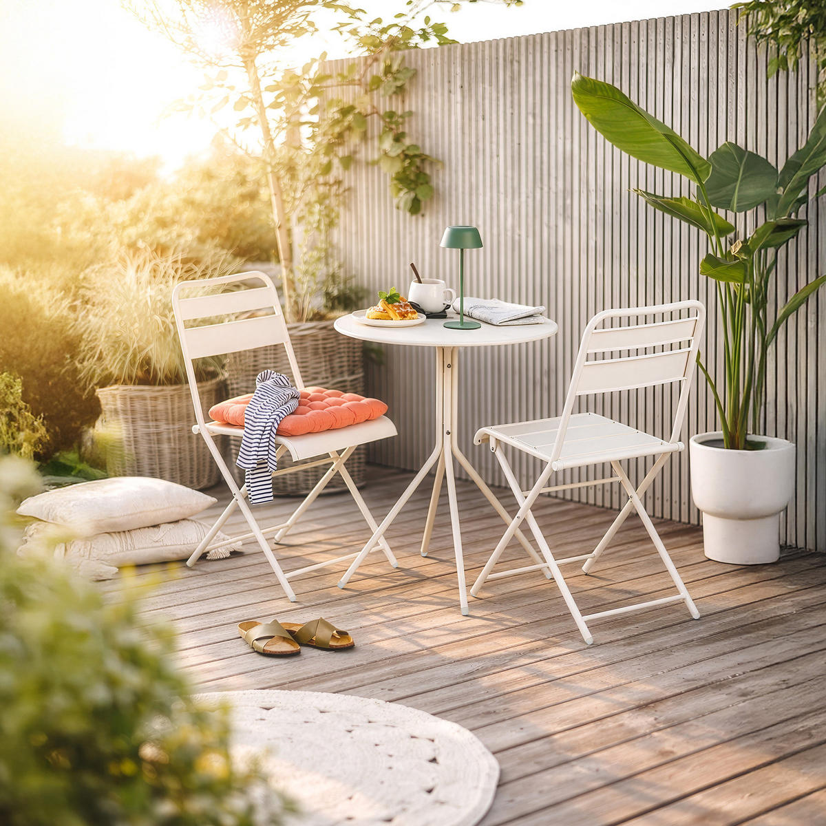 KLAPPSTUHL (2er-Set) Urban One - Beige, Metall (45/80/54cm) - Butlers