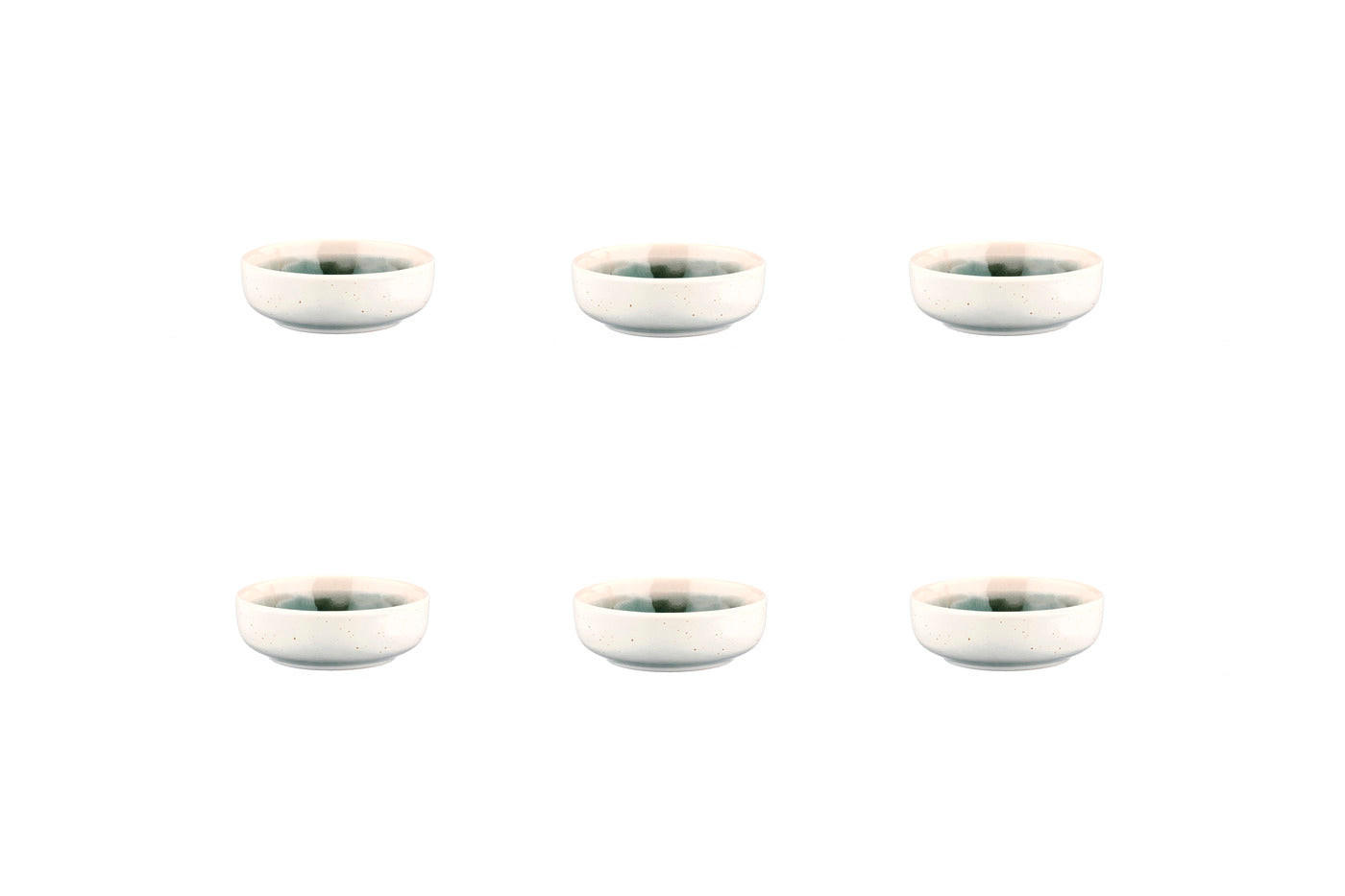 SCHALEN Oxygen Ø9cm - 6er-Set - Graugrün - Grün, Keramik (9cm) - Björn